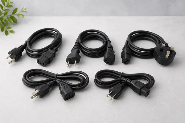 電源ケーブルを一緒に送れるもの